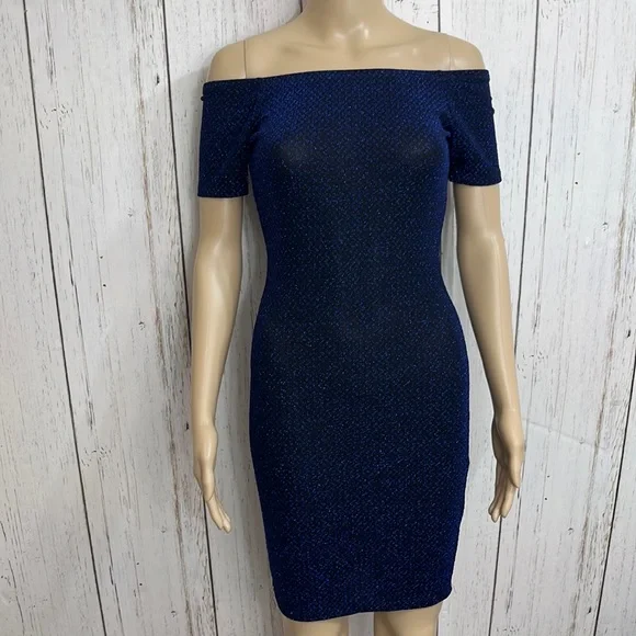 princess polly baby blue dress Metallic Ruched Tie Detail Bodycon Maxi Dress Electric Sapphire / S